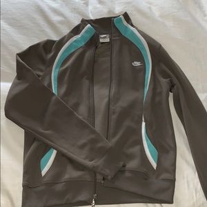 Nike - brownish/gray - zip up - size: medium